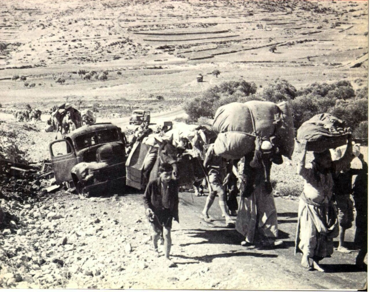 Palestijnse vluchtelingen 1948 - licentie: publiek domein
