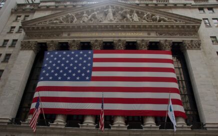 New York Stock Exchange Wall Street, foto: Mike Peel, 2012, rechtenvrije foto via Wikimedia Commons