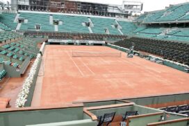 Roland Garros in Parijs. De wedstrijden in het rolstoeltennis worden in het bekende stadion afgewerkt, Ank Kumar, rechtenvrije foto Wikimedia Commons